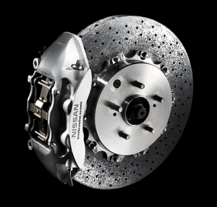2009 Nissan GT-R SpecV Rear Ceramic Brakes Picture